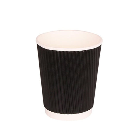 8/12oz Black Ripple Cup x500